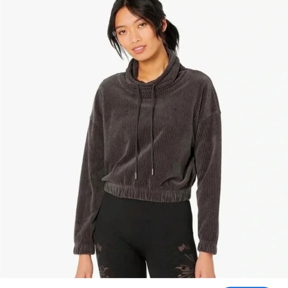 Ugg Women's Calland Funnel Neck sweater in Grey Velour